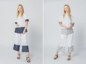 womens short sleeve pajama set